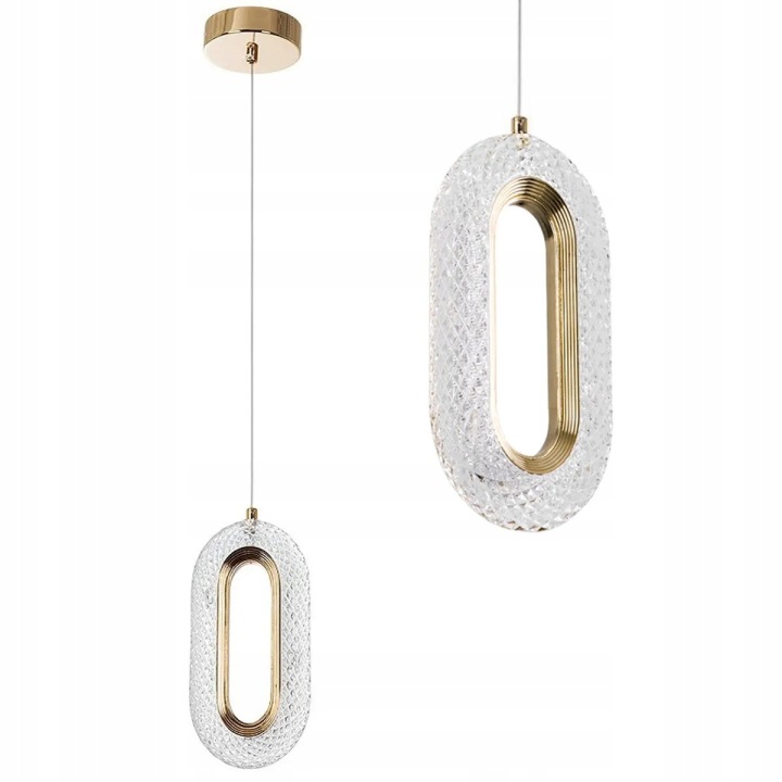 Závěsná lampa Toolight Glamour 1 body světla, integrovaný Led zdroj