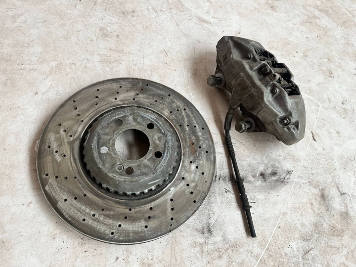 MERCEDES S KLASA W222 LIFT S560 caliper brake front + disc @M