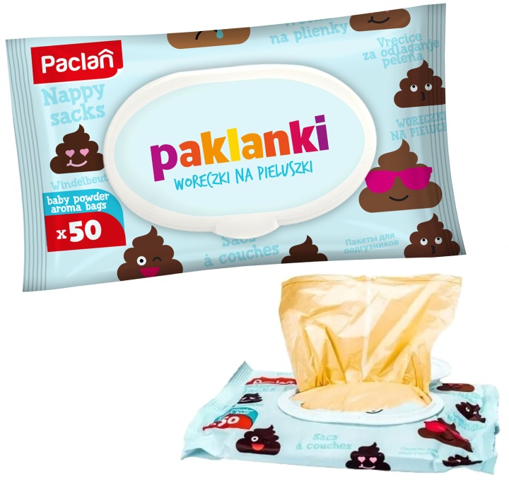 Paclan Мішечки на підгузки ароматні 50 шт. — фото 12
