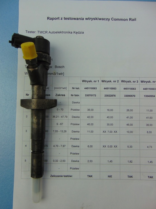 injector 2,0HDI 0445110076 Peugeot Citroen Fiat Sprawdzony!!!