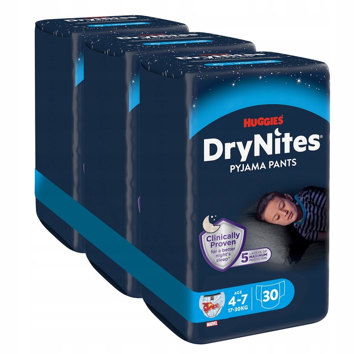 Трусики-підгузки Huggies DRYNITES Boy розмір 4-7 (17-30 кг) 30 шт. — фото 6