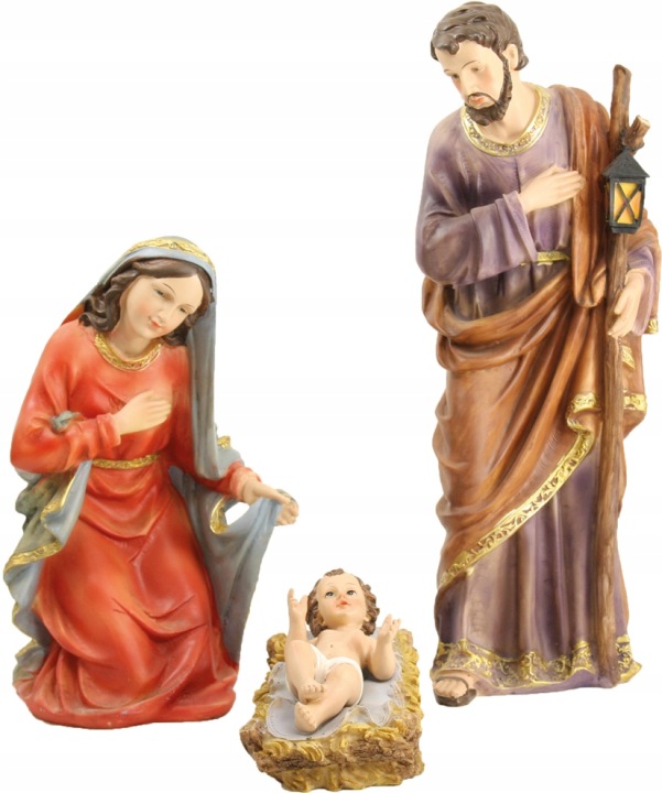 Figurky Do Betléma Svatá Rodina Josef Marie 40 CM