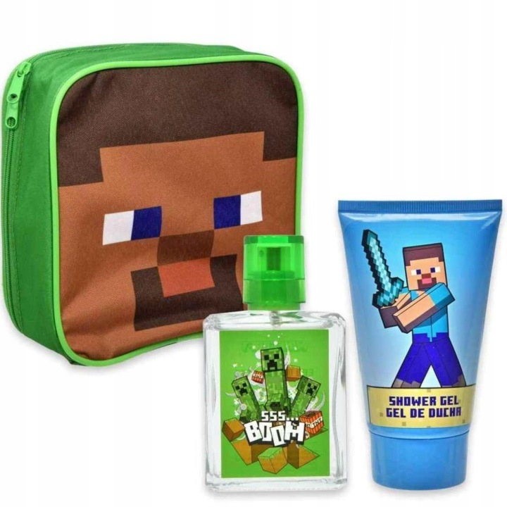Набір косметики Air-Val Minecraft - Вода туалетна 50 мл + Гель 100 мл