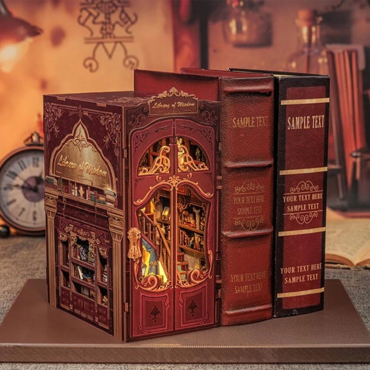Book nook DIY CuteBee Library of Wisdom LED 281 ел. — фото 5