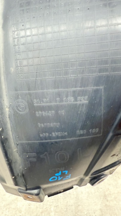 BMW F10 F11 Left Front Fender 7186727 7