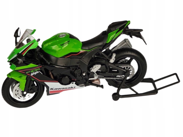 Kawasaki Ніндзя ZX-10R модель в масштабі 1:12 WELLY мотоцикл — фото 5