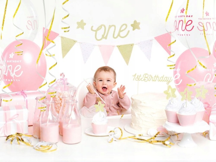 Декорації для мафінів 1 ST BIRTHDAY день народження — фото 5