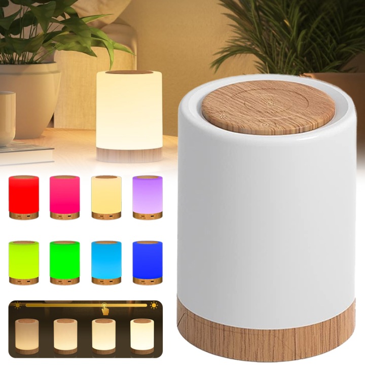 LAMPKA NOCNA LED сенсорна RGB 13 кольорів USB на письмовий стіл спальня для дітей — фото 7