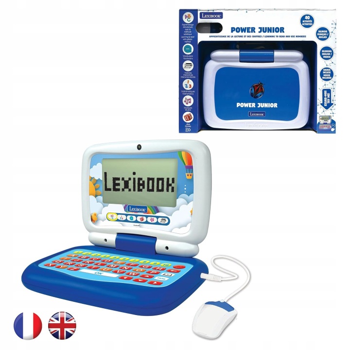 Lexibook, Power Junior, французький/англійська двомовний ноутбук розвив. — фото 4