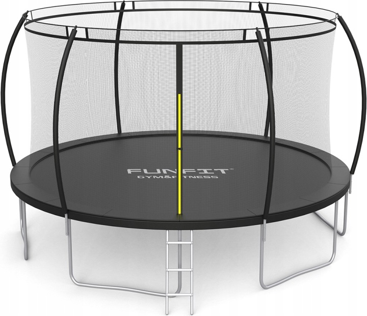 Батут садовий з драбинкою 490 см сітка внутрішня Преміум 16ft FUNFIT