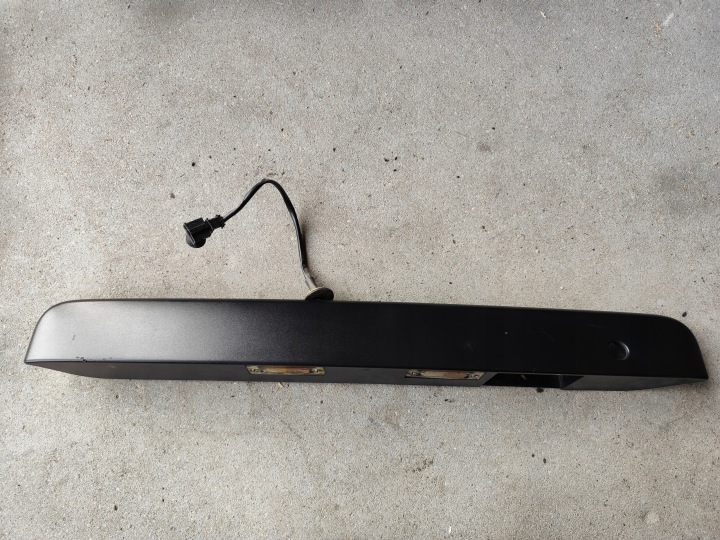 cap moulding number plate light VW T5 door rear part SKRZYDELKA