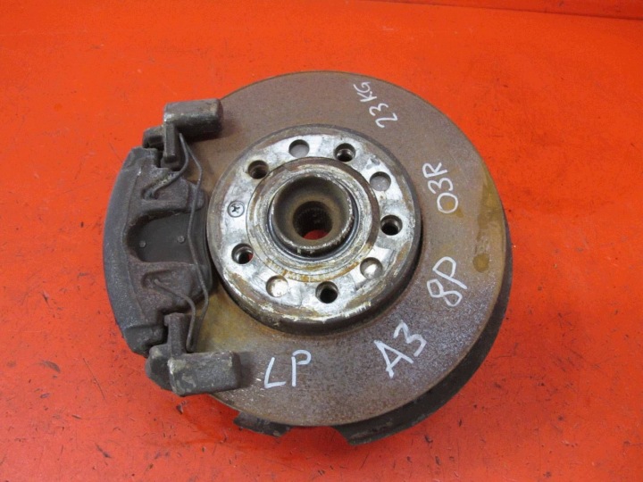 AUDI A3 8P 1.6 8V BGU Achsschenkel Radnabe Radlager schenkel Bremssattel Bremse Sattel links vorne vorne
