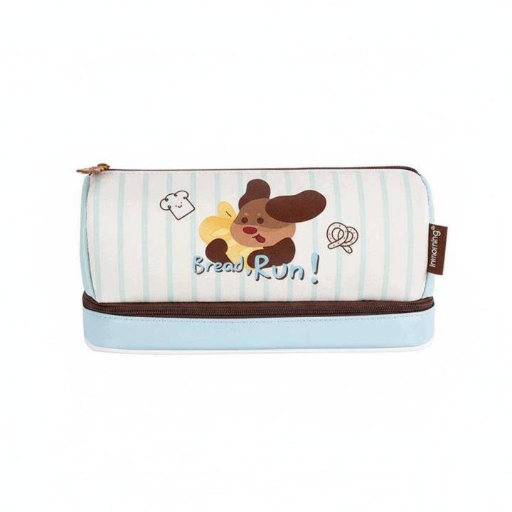 Підлітковий пенал студентський Cute Мультяшний Pattern двошаровий Choco Dog