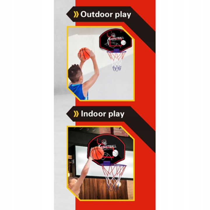 KOSZYKÓWKA TABLICA NA ŚCIANĘ PIŁKA ZESTAW GRA ZRĘCZNOŚCIOWA SPORTOWA WOOPIE Marka Woopie