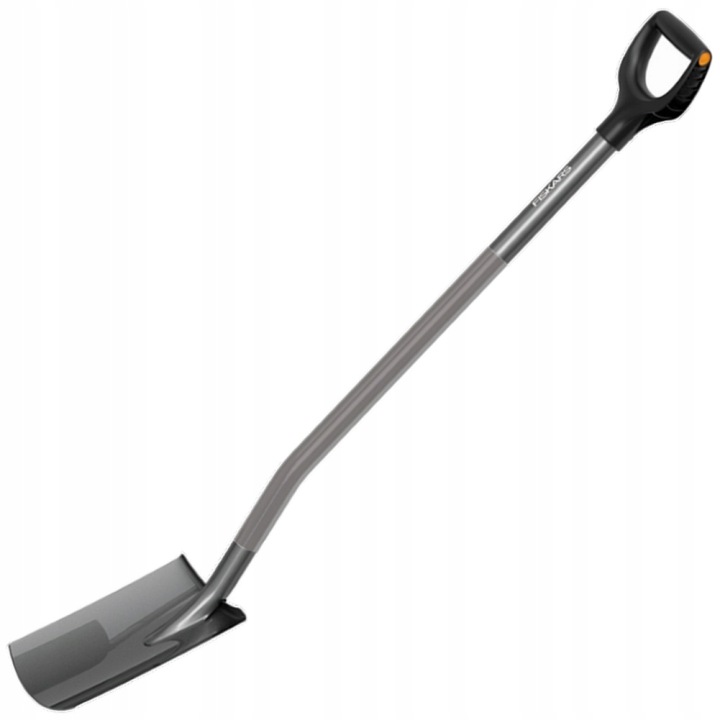 Rýč Fiskars Ergonomic Šedá, Rovná (1025375) Lopata 125 CM