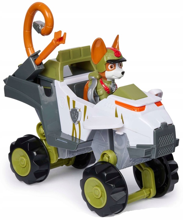 PSI PATROL POJAZD Z DŻUNGLI JUNGLE TRACKER + FIGURKA BIAŁA BRĄZOWA Model Tracker