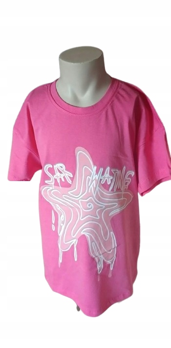 Bluzka t shirt dla dziewczynki bawełniana koszulka krótki rękaw — zdjęcie 36