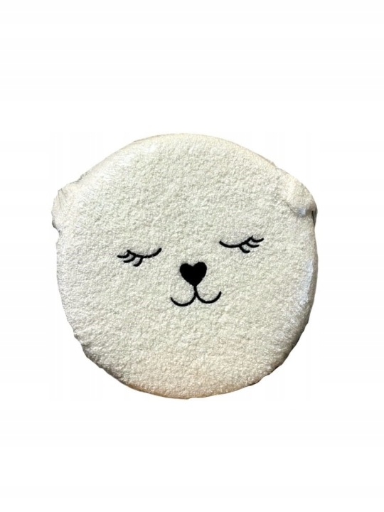 SMUKEE Складаний PUF пуф сидіння відсік 30,5x30,5x36 см Білий Ведмедик