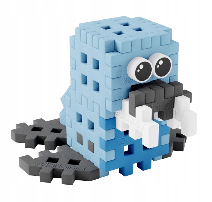 MARIOINEX міні WAFFLE конструктор фігурка POCKET PETS морж 25 ел. — фото 3