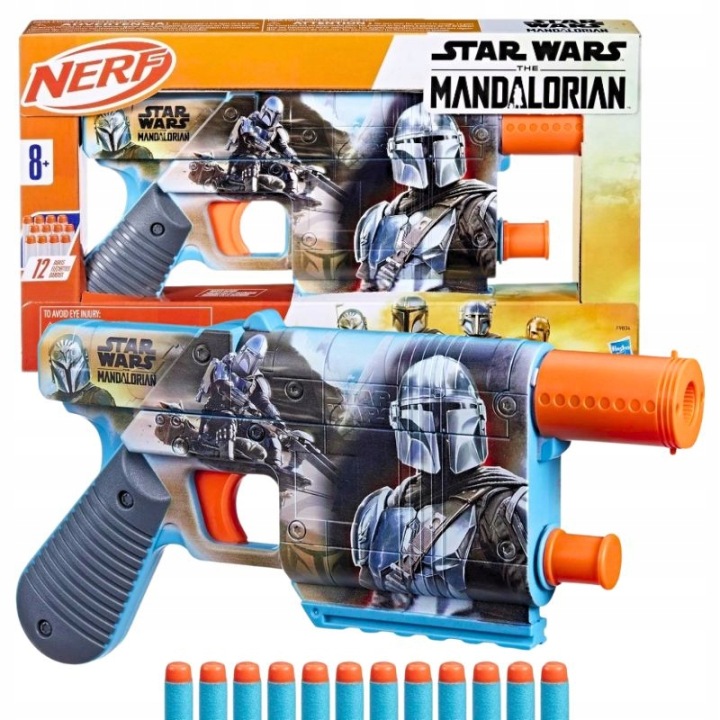 Пістолет NERF STAR WARS THE MANDALORIAN плюс 12 стрілок зоряні війни