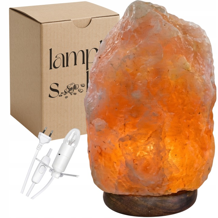 Solná Lampa Velká Himalájská sůl 9-11KG Ionizátor Lampička Přírodní Sůl