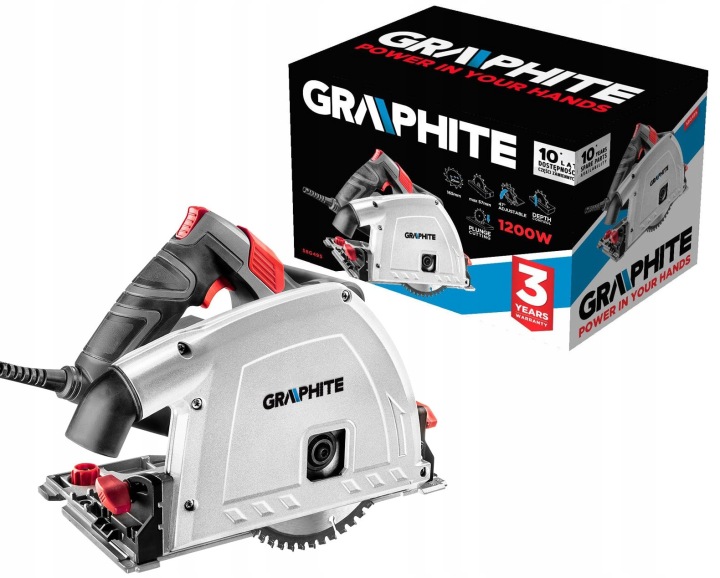 Pila zahlubovací 1200W kotouč 165 mm 58G495 Graphite