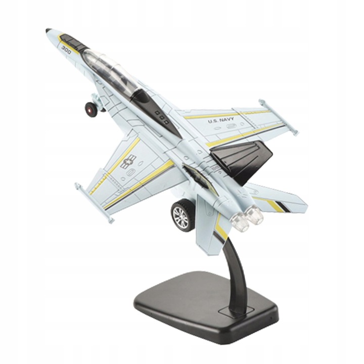 1/100 F18 Модель винищувача Модель літака блакитний — фото 3