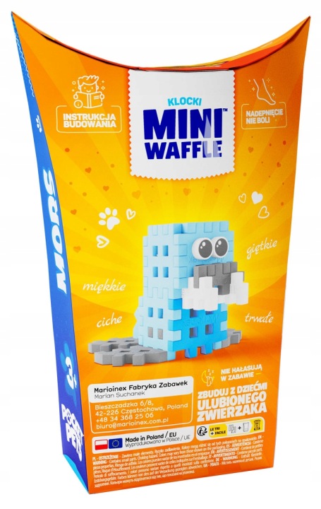 MARIOINEX міні WAFFLE конструктор фігурка POCKET PETS морж 25 ел. — фото 7