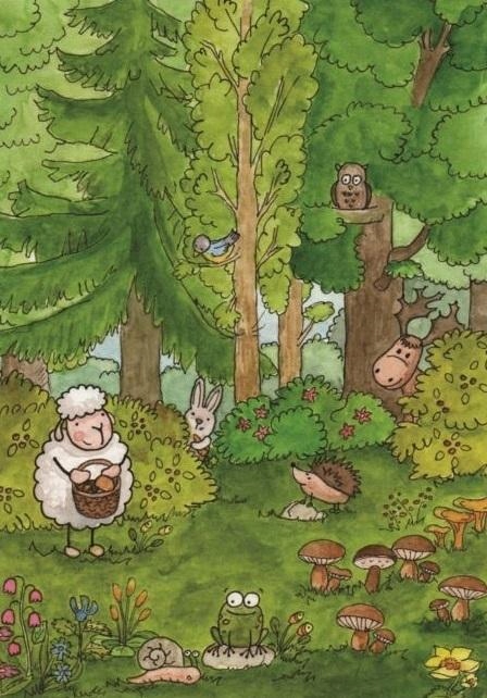 Листівка з розмальовкою - нехай все