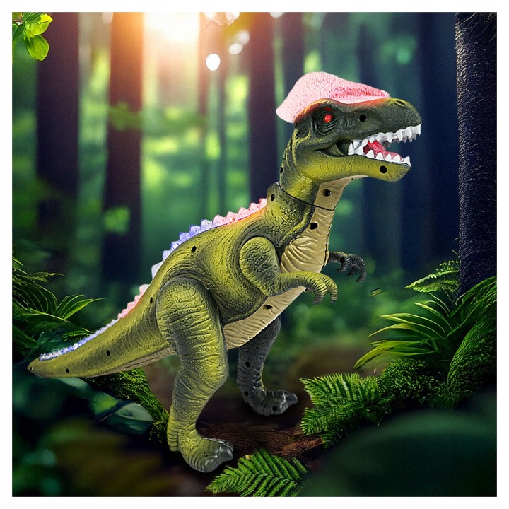 INTERACTIVE DINOSAUR REMOTE CONTROLLED ROBOT ON REMOTE CONTROL WALKS ROARING LED Manufacturer code 3445