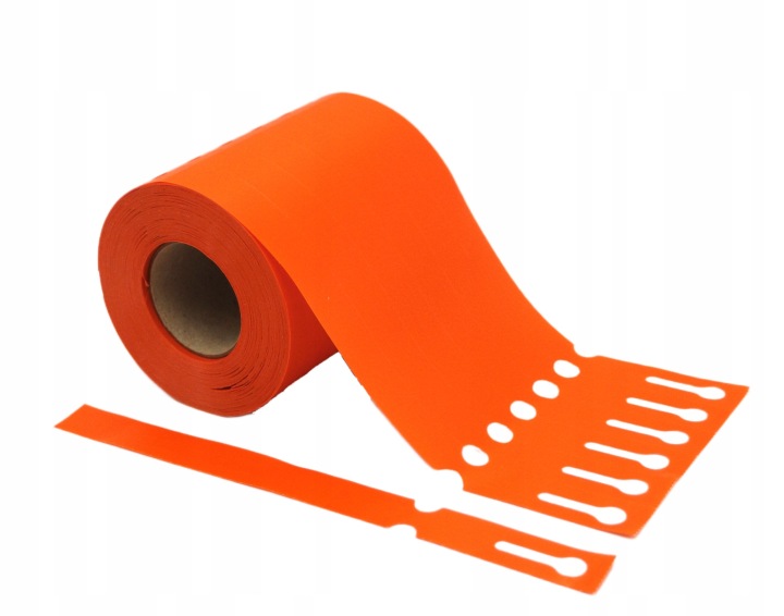 Smyčkové zahradnické/sadové etikety Oranžové 254x17mm (17x254) 1000