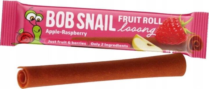 Перекуска фруктова Bob Snail Fruit Roll Looong Яблуко Чорна смородина 15 г — фото 2