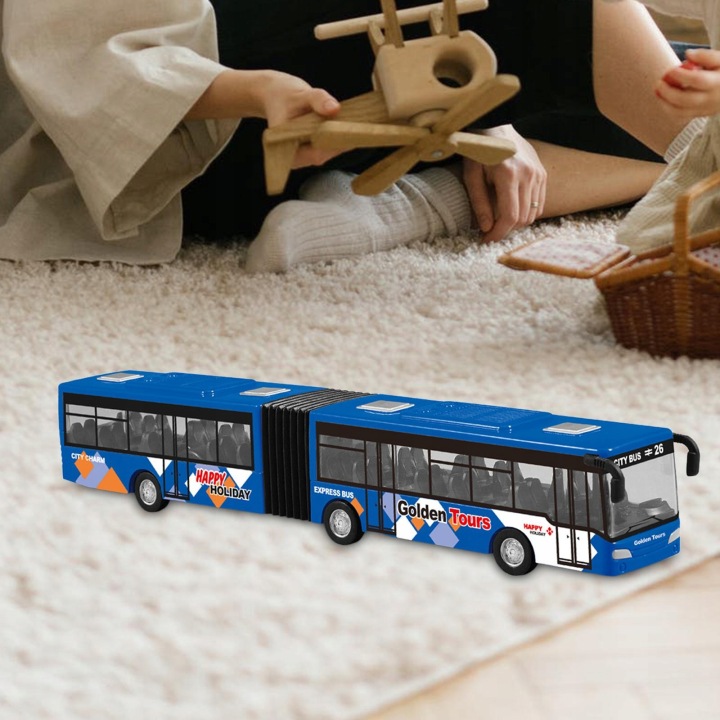 Diecast Автобус Toy Імітація Collection Імітація розвивальна Transit синій — фото 5