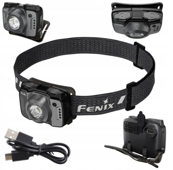 Čelovka Fenix HL12R V2.0 tmavě šedá 500 lumenů Usb-c