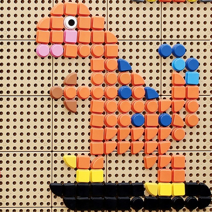 MASTERKIDZ Geometryczne Elementy Akcesoria do tablic STEM 8 Kolorów 256szt Marka Masterkidz