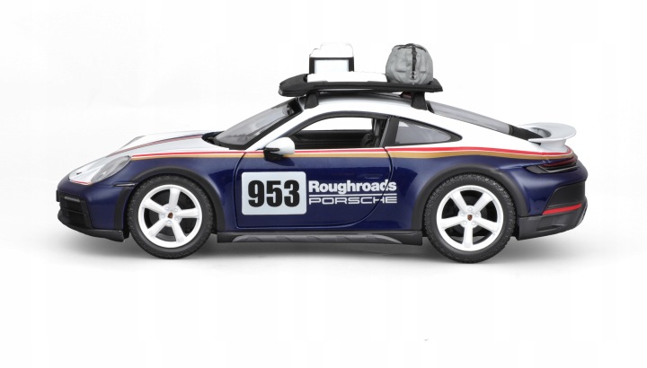 Racing porsche 911 dakar met. синій 953 bburago — фото 2