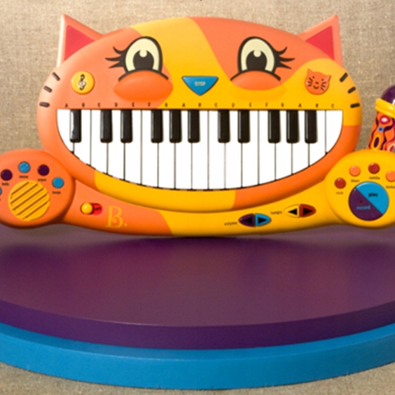 MEOWSIC міні піаніно синтезатор мікрофон B.TOYS 2+ — фото 7