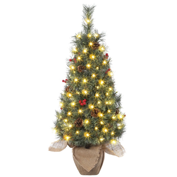 Umělý vánoční stromek 90 cm s Led osvětlením