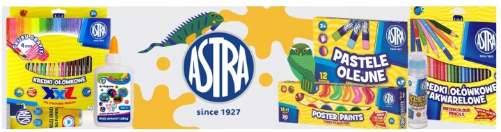 Astra, олівці трикутні двосторонні, 12 шт. / 24 кольори + точилка — фото 7