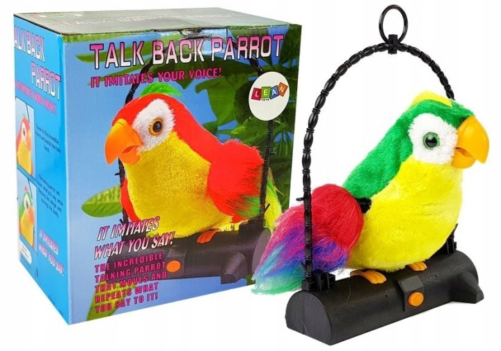 Papuga Балакуча зелена 220x200 мм Lean Toys