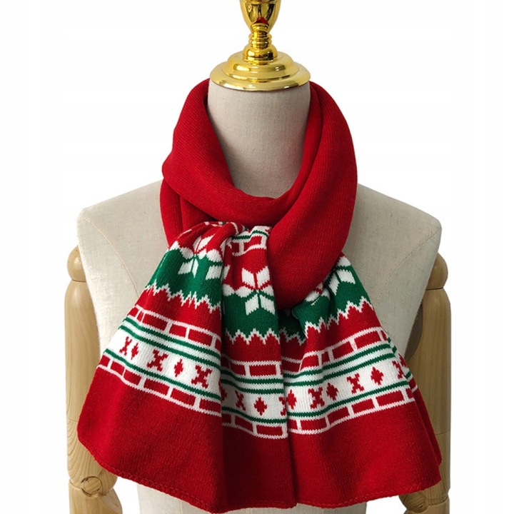 1 шт. модний різдвяний шарф різдвяний на зиму для дітей і дорослих — фото 4