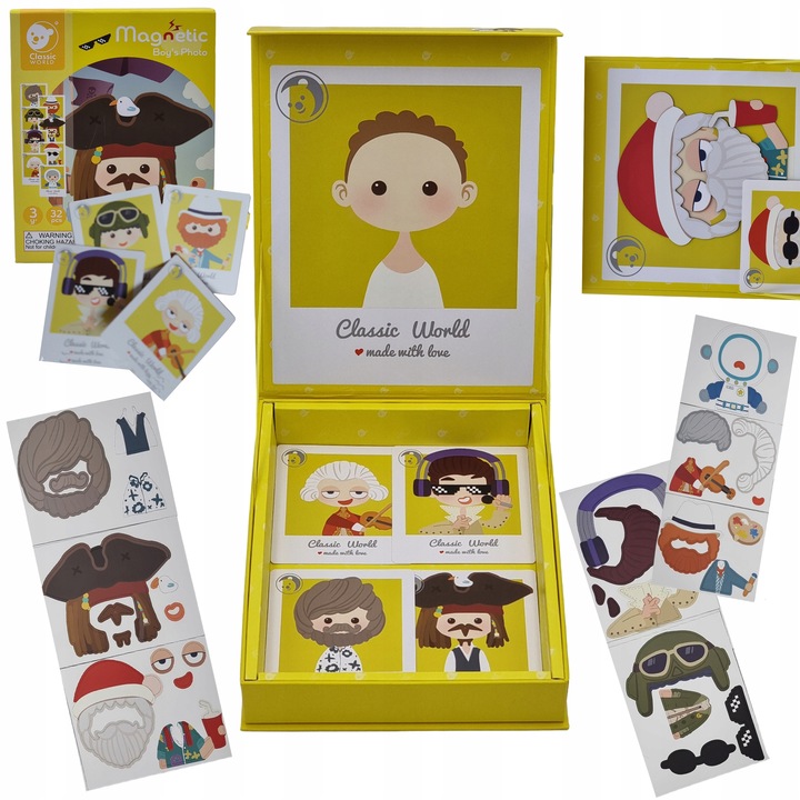 UKŁADANKA MAGNETYCZNA MAŁY PROJEKTANT PROJEKTANTKA PUZZLE CLASSIC WORLD