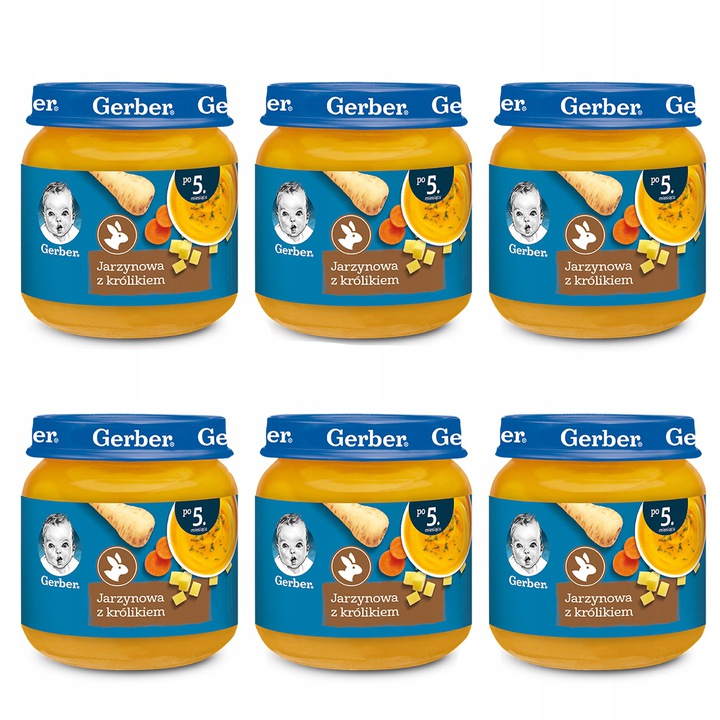 Супчик Gerber Овочева з кроликом по 5. місяця 125 г — фото 5