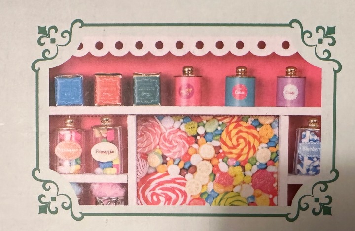 Мініатюрний будиночок CANDY SHOP магазин з солодощами DIY з підсвічуванням LED 3D (виставковий) — фото 3