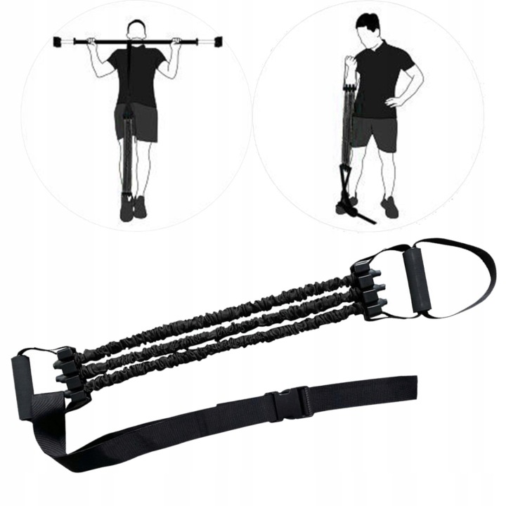 Преміум Chin up Assist Bands Ремінець Heavy Duty Стрічки з опором для чорного