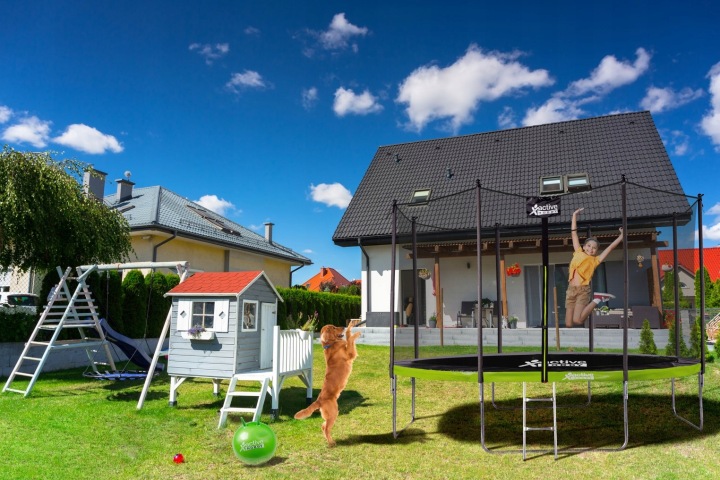 Безпечний Батут садовий для Дітей Велика 312 см 10FT XXL 160 кг — фото 11