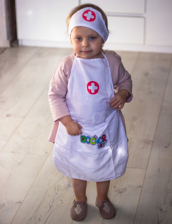 FARTUCH STRÓJ LEKARZA DOKTOR PIELĘGNIARKA WOOPIE Marka Woopie