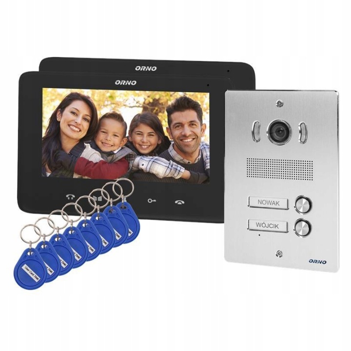 Vícerodinný videodomofon Indi OR-VID-VP-1072/B