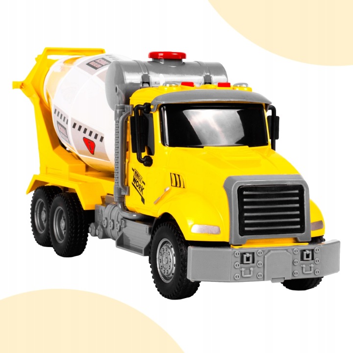 Бетономішалка автомобіль будівельний з приводом світло звук рухомий барабан — фото 3