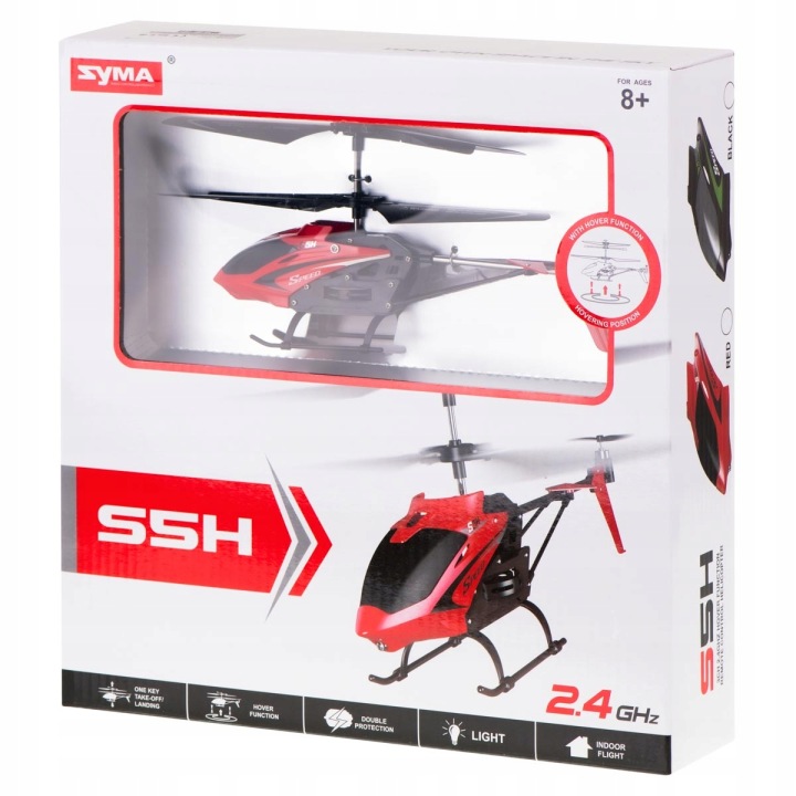 Гелікоптер дистанційно на пульті керування RC SYMA S5H 2.4 ГГц RTF чорний — фото 10